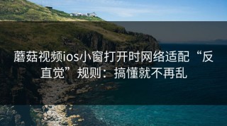 蘑菇视频ios小窗打开时网络适配“反直觉”规则：搞懂就不再乱